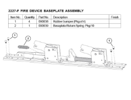 2227-F FIRE DEVICE BASEPLATE ASSEMBLY